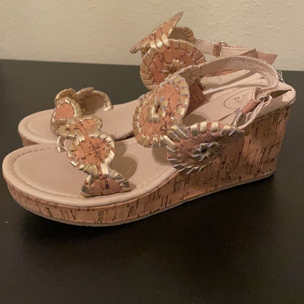 JACK RODGERS kids wedges size 3. Barely worn